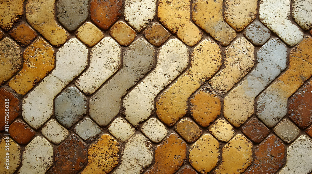 Poster stone tiles form a textured pattern background seamlessly