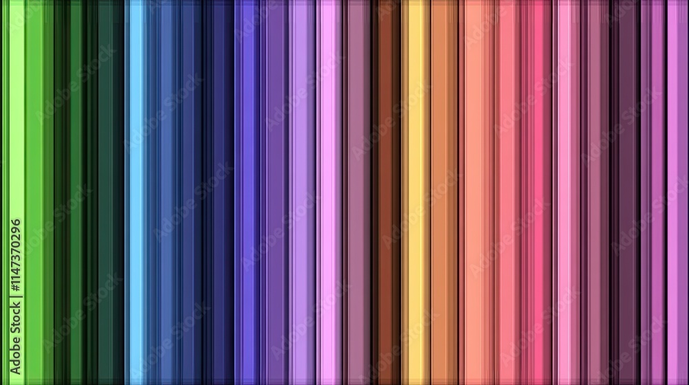 Poster colorful vertical stripes create an eye-catching pattern suitable for various design projects