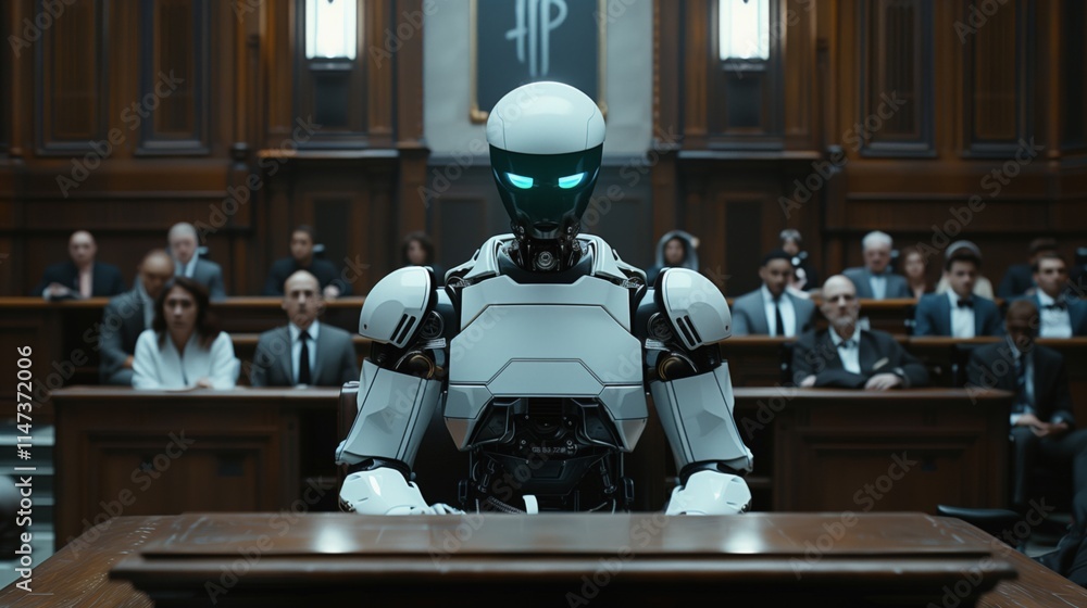 Poster exploring the application of an artificial intelligence robot in the legal sector