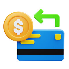 credit card billing 3d render icons