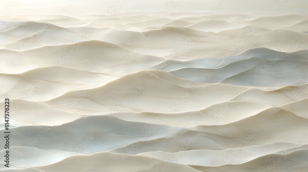 Poster abstract waves flow smoothly across canvas