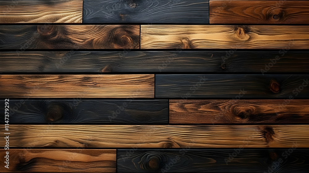 Poster wood grain texture background shows rustic design pattern