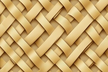 Intricate Woven Texture with Interlacing Ribbons Creating a Warm and Elegant Background for Design Projects and Creative Endeavors