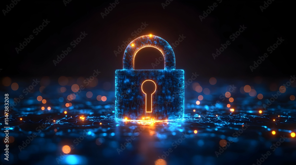 Poster digital padlock secures network data securely and reliably