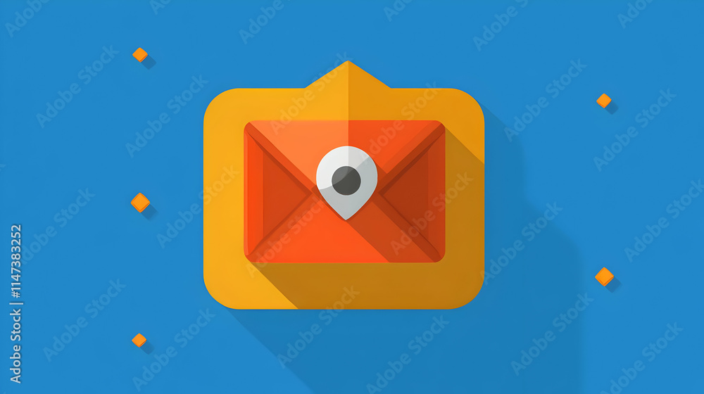 Poster email sends message with location pin quickly