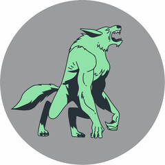 illustration of a wolf
