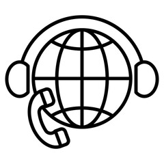 international center single icon