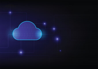 Cloud Technology Abstract Background Design