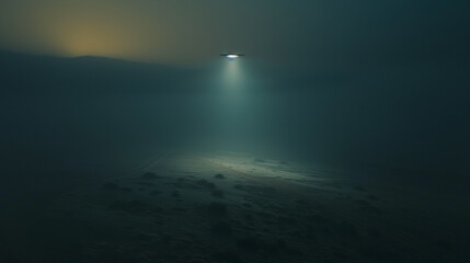 Fototapeta premium UFO over a desert