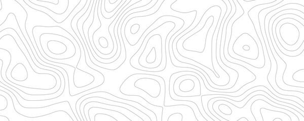 Abstract Black and white vector topographic map background. Topographic background and texture. Lines Topographic contour lines vector map seamless pattern. Marble texture with natural pattern.