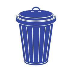 A clean, modern dustbin vector illustration with a sleek design, vibrant colors, and smooth edges, perfect for eco-themed projects or waste management visuals.