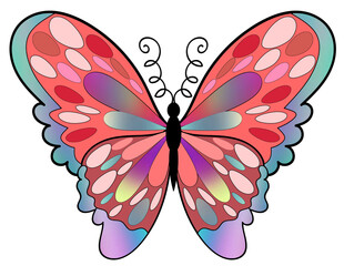 Butterfly insect bug nature graphic art flying art 