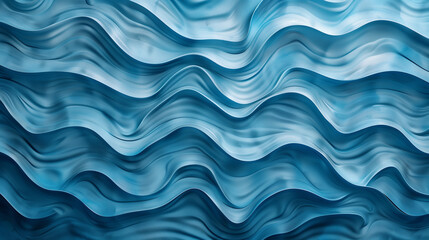 Fototapeta premium Abstract blue wave pattern with a gradient effect, perfect for a tech-themed background.