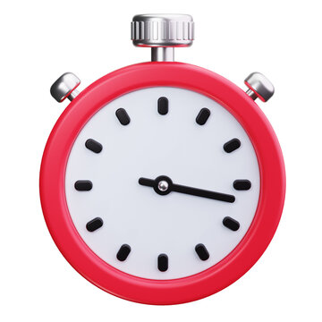 timer 3d render icons