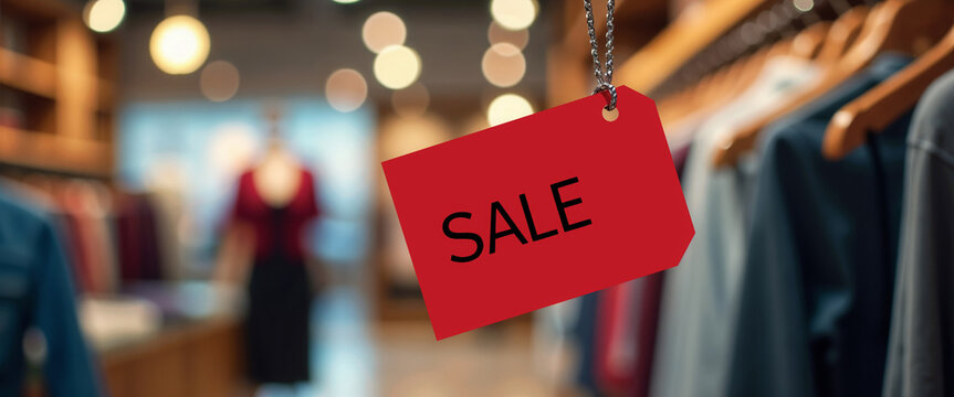 Discount. Fashion. Shopping experience. Sale event promotion, retail marketing, clothing store banner, shopping season, promotional flyer, store decoration, fashion sale.