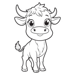 Blall line art vector on white background
