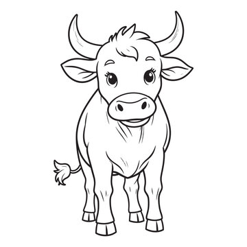 recommend clip art: Blall line art vector on white background