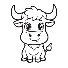 Blall line art vector on white background