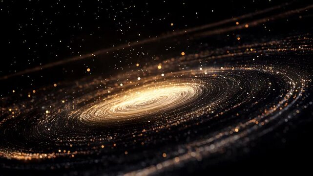 Spiral Galaxy in the Cosmic Night Sky