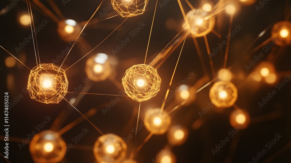Poster interactive visualization of quantum particles virtual lab 3d animation dark background scientific e
