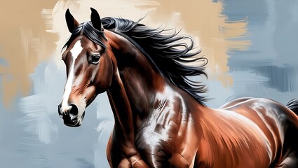 Transform your creative projects with a stunning collection of horse portraits enhanced by a striking oil painting effect. These high-quality images capture the strength, grace, and beauty of horses.