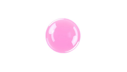 Shiny Pink Bubble Isolated PNG