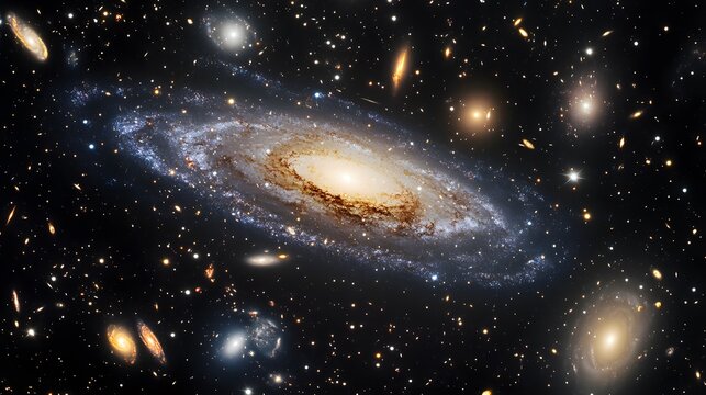 Fototapeta Exploring cosmic wonders outer space astronomy image vast universe celestial view galactic phenomena