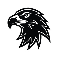 eagle head icon High-Quality Animal Silhouette Illustrations for Creative Projects