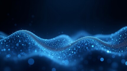abstract blue background with particles