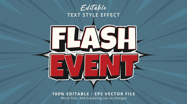 Flash Event Editable Text Effect