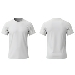 Blank white t shirt. png isolated background. transparent background.