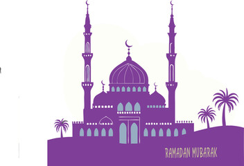 Ramadan vector art illustration 