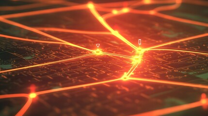 Real-time traffic analysis urban environment digital map visualization technology aerial perspective data insights