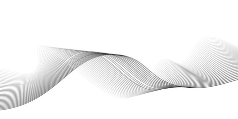 Fototapeta premium Modern abstract white wave digital geometric Technology,Design for banner, wallpaper, background and many more,twisted curve lines with blend effect abstract vector abstract background