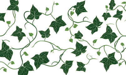 floral and leafy illustrator elements for card, wallpaper.