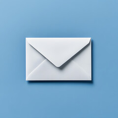 blank envelope with blue background