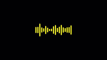 Audio sound waveform animation, Animated sound waveform spectrum with transparent background, Sound audio equalizer animation, Speech wave, sound wave,  Audio spectrum
