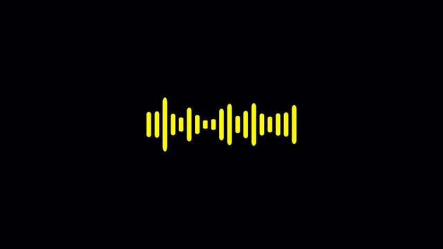 Audio sound waveform animation, Animated sound waveform spectrum with transparent background, Sound audio equalizer animation, Speech wave, sound wave,  Audio spectrum
