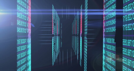 Image of data processing over computer servers