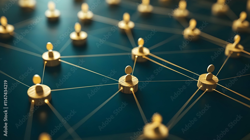 Poster global network: nodes connect & communicate seamlessly
