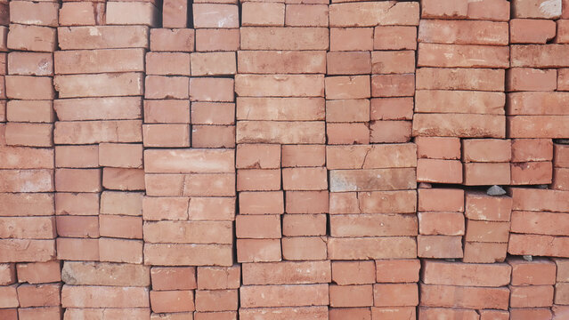 red brick wall 20 december 2024 bandung west java indonesia