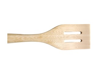 Wooden spatulas white background 