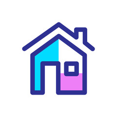 Simple House Logo. House Logo Icon Symbol Vector Design Template
