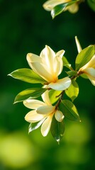 Obraz premium Yellow Magnolia Grandiflora