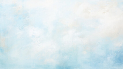 Obraz premium Bright painted sky blue watercolor background, Abstract blue sky with clouds, Fantastic soft white clouds against blue sky