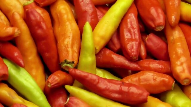red hot cayenne pepper is very spicy