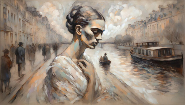 A collection of artistic portraits of men and women. Each portrait shows a person with expressive details and neutral backgrounds, highlighting the subjects' features and emotions.