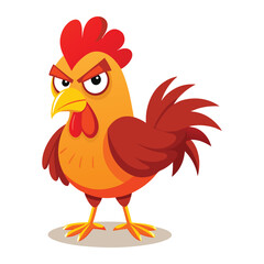 rooster isolated on white background