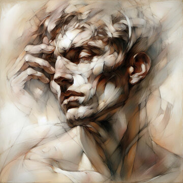A collection of artistic portraits of men and women. Each portrait shows a person with expressive details and neutral backgrounds, highlighting the subjects' features and emotions.