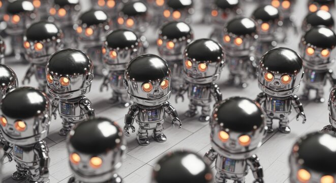AI Robot vs Alien, AI, Robots and androids. AI Taking over the world, the concept of confrontation between humanity and artificial intelligence, alien invasion